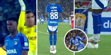 millonarios liga betplay neyser villarreal parado en el balon clasico