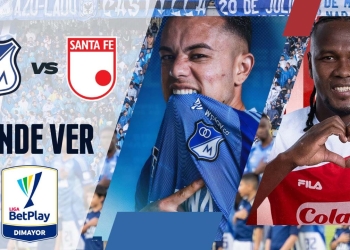 millonarios vs santa fe clasico liga betplay donde ver tv online