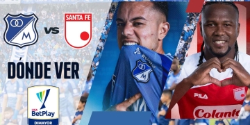millonarios vs santa fe clasico liga betplay donde ver tv online
