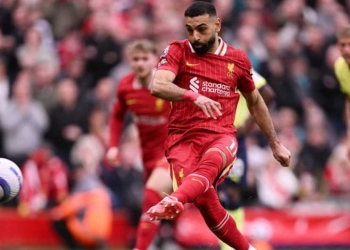 Desde el punto penal no suele fallar Salah con el Liverpool
