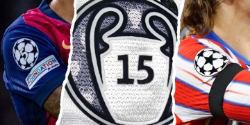 real madrid logo camiseta champions league 2025 diferente