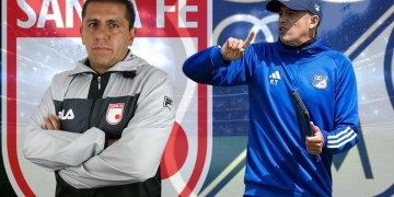 santa fe vs millonarios clasico liga betplay entrenadores