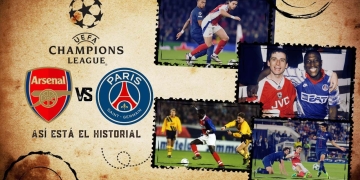 arsenal vs psg champions league semifinal historial partidos ley del ex