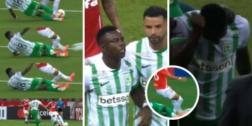 atletico nacional marino hinestroza expulsion libertadores internacional