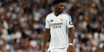 Aurélien Tchouaméni será una de las bajas sensibles del Real Madrid para este cotejo de Champions