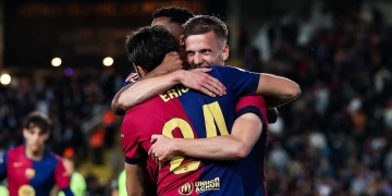 barcelona festejo mallorca jornada 33 laliga gol dani olmo