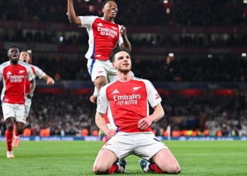 declan rice arsenal champions league goles real madrid