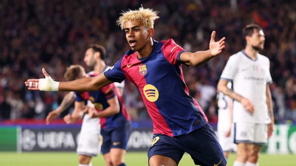 lamine yamal gol hoy barcelona inter champions semifinal