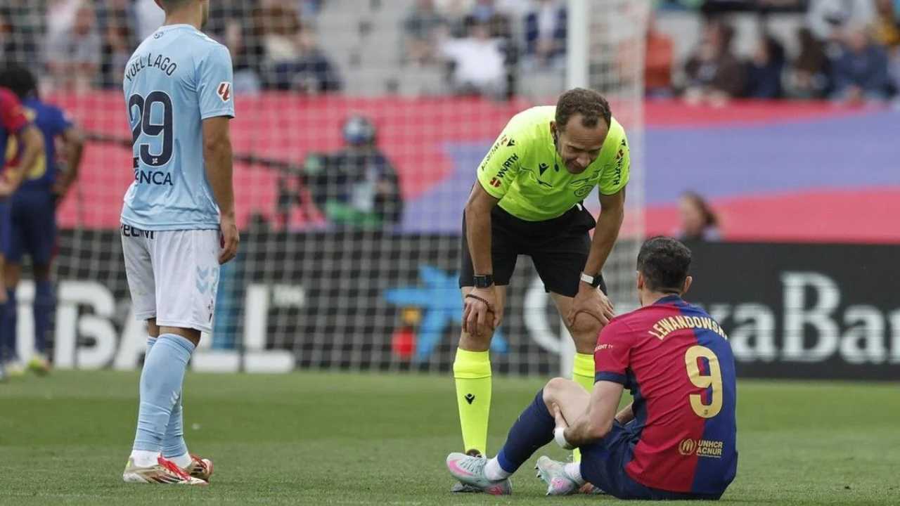 lewandowski lesion celta barcelona final copa rey real madrid