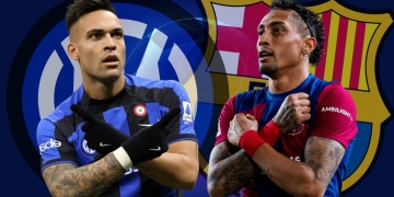 Canales de TV, Inter vs Barcelona
