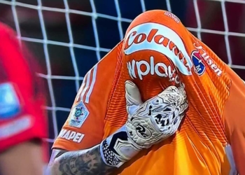 washington aguerre dim america atanasio girardot error granve blooper liga betplay cuadrangulares gol carrascal
