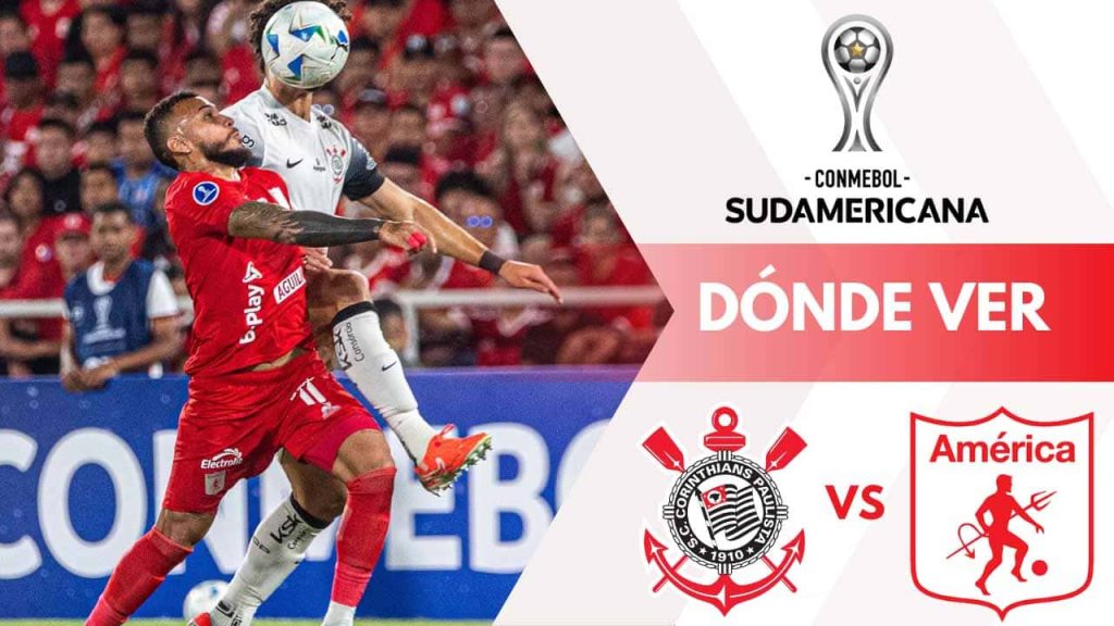 america de cali vs corinthians donde ver partido sudamericana brasil tv online