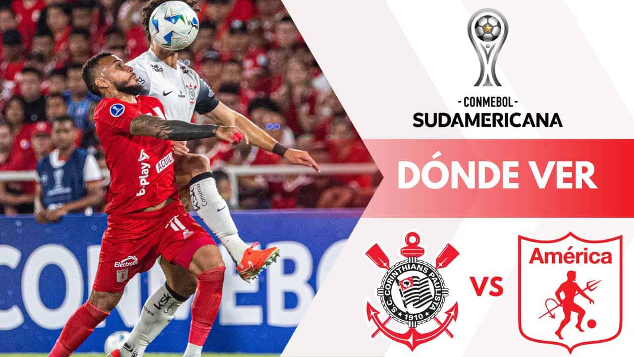 america de cali vs corinthians donde ver partido sudamericana brasil tv online