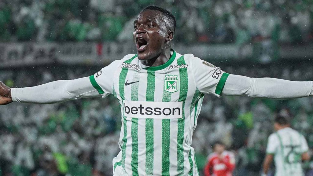 atletico nacional kevin viveros goles asistencias 2025