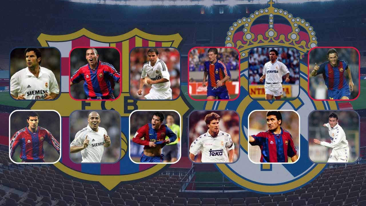 barcelona real madrid clasico laliga futbolistas que jugaron en los dos