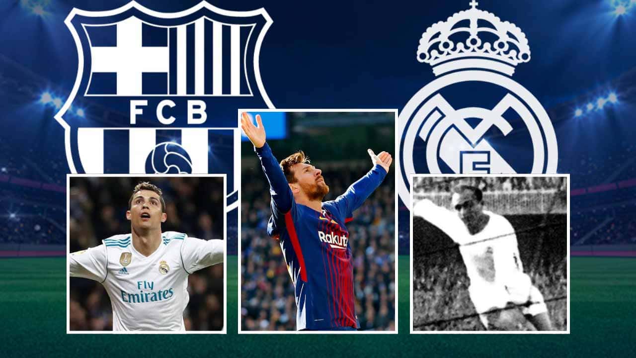 barcelona real madrid maximos goleadores historicos clasico laliga