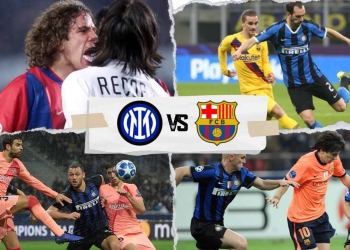 barcelona visitas al inter de milan champions league historial