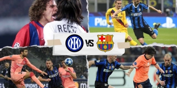 barcelona visitas al inter de milan champions league historial