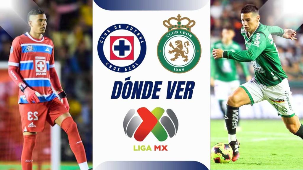donde ver vivo online hoy cruz azul leon james rodriguez mexico