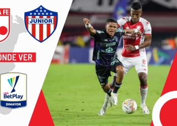 donde ver hoy vivo online junior independiente santa fe campin bogota liga colombiana fpc win sports