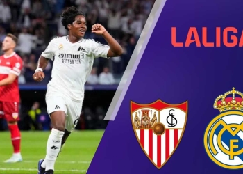 real madrid sevilla donde ver hoy vivo online colombia la liga mbappe