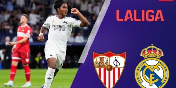 real madrid sevilla donde ver hoy vivo online colombia la liga mbappe