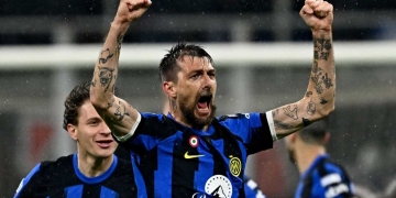 francesco acerbi inter milan champiosn league barcelona gol italia