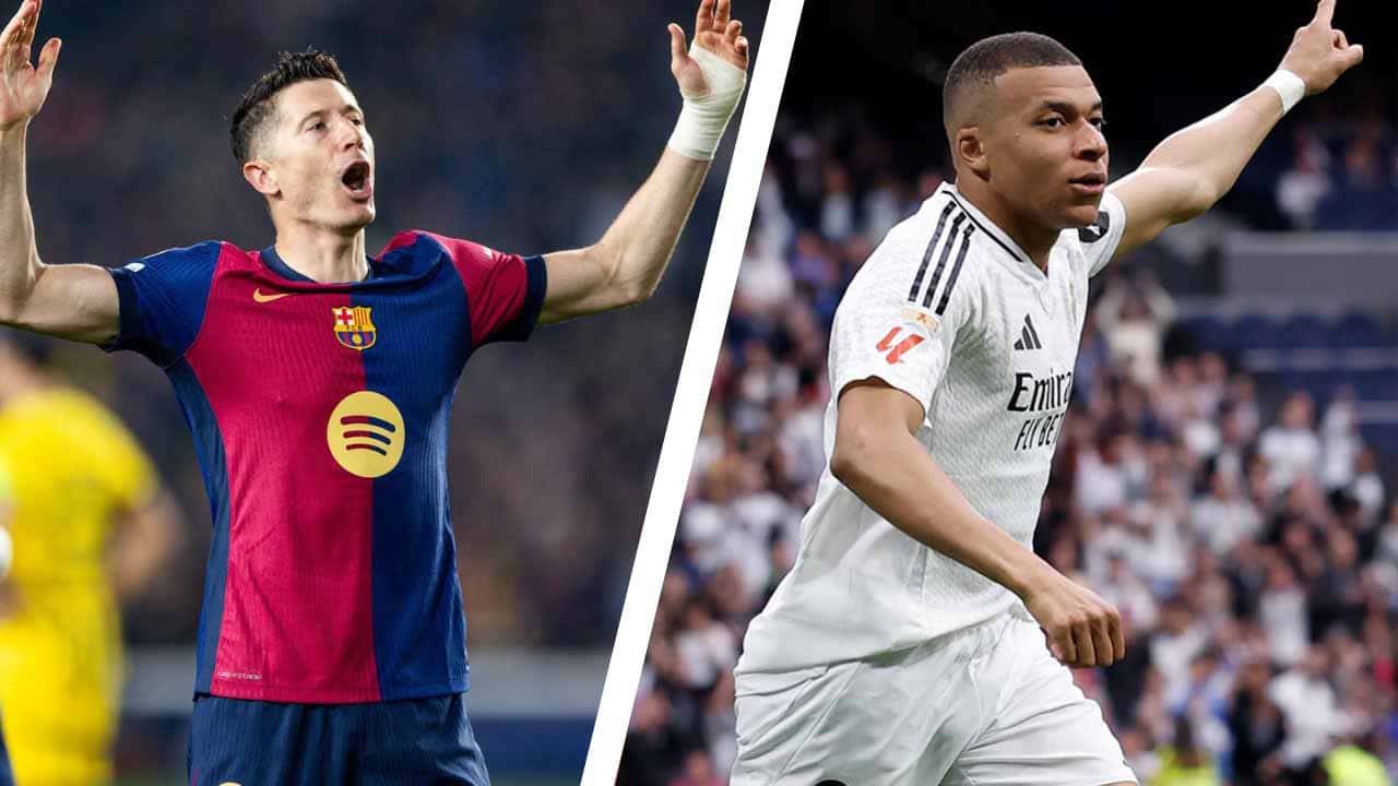 laliga tabla goleadores pichichi lewandowski mbappe barcelona real madrid
