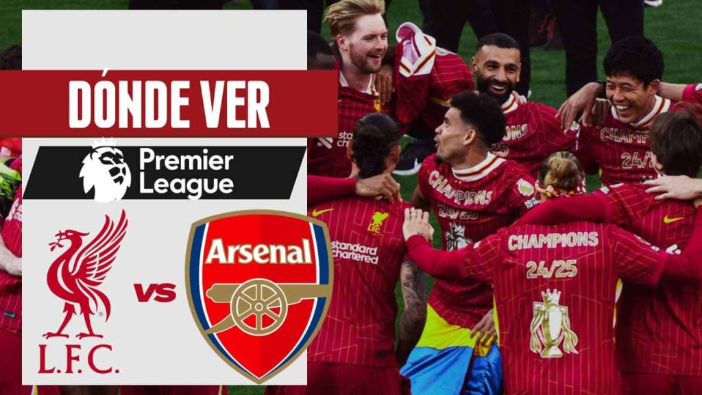 liverpool vs arsenal premier league donde ver partido tv online luis diaz