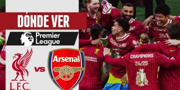 liverpool vs arsenal premier league donde ver partido tv online luis diaz