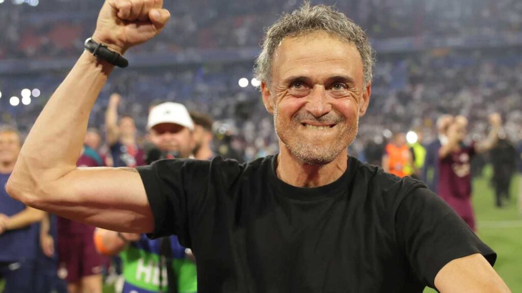 luis enrique campeon psg champions league 2025 liga campeones paris barcelona hija