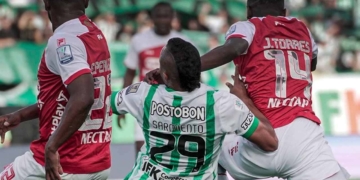 atletico nacional santa fe cuadrangulares 2025