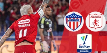 donde ver america de cali vs junior cuadrangulares liga betplay