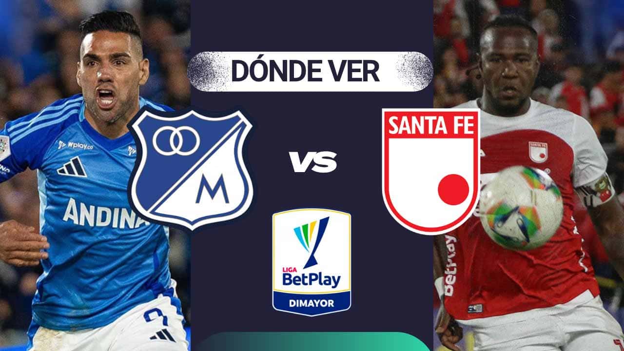 donde ver millonarios vs santa fe clasico cuadrangulares liga betplay