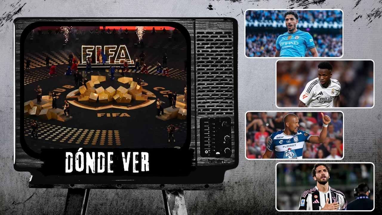 donde ver mundial de clubes partidos 18 de junio manchester city real madrid pachuca juventus