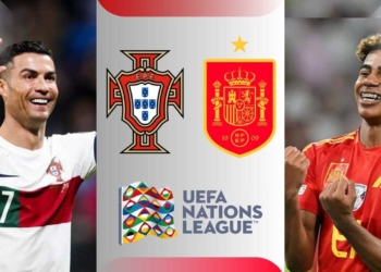 espana portugal final hoy vivo online donde ver colombia espn directv uefa nations league cristiano ronaldo lamine yamal canales tv