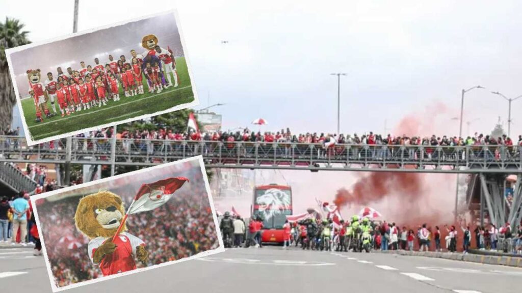 independiente santa fe deportivo dim medellin bogota campin atanasio girardot final liga betplay 2025 titulo hinchas hinchada cardenal poderoso montaña leon escarlata rojo