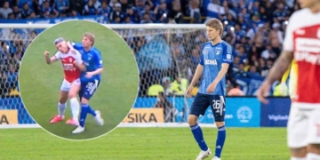 millonarios santa fe liga betplay andres llinas codazo audios var