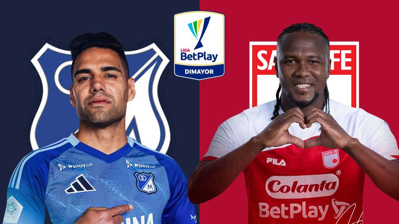millonarios vs santa fe cuadrangulares liga betplay horario tv