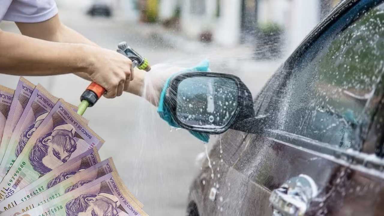 lavar carro calle bogota colombia auto ley multa alcaldia
