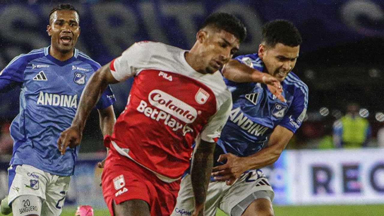 santa fe millonarios cuadrangulares liga betplay 2025