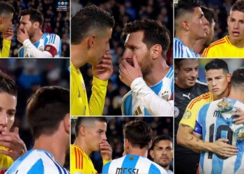 seleccion colombia argentina james rodriguez leo messi
