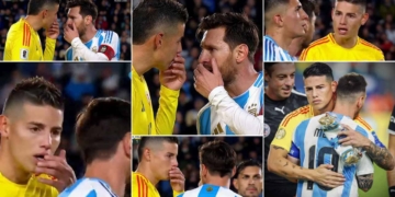 seleccion colombia argentina james rodriguez leo messi