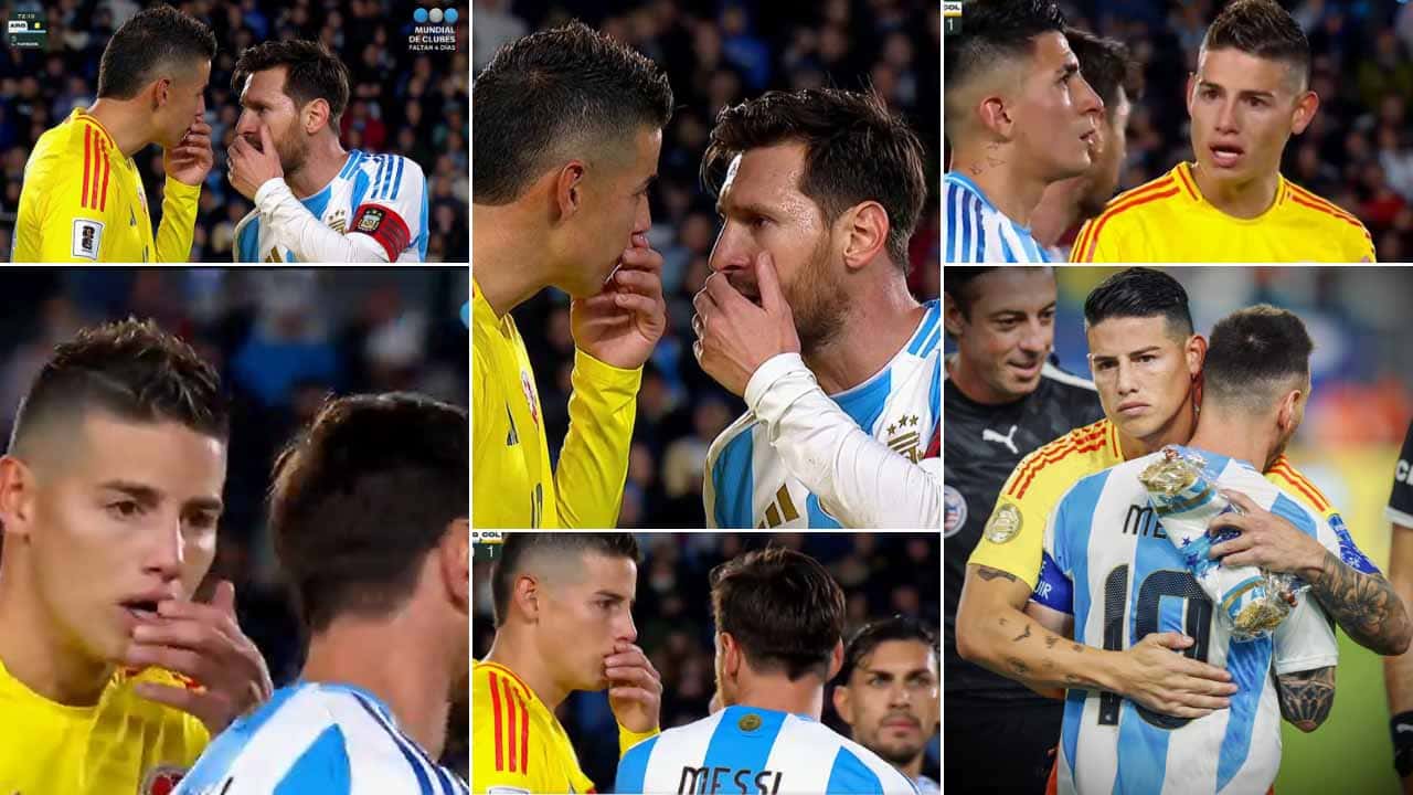 seleccion colombia argentina james rodriguez leo messi