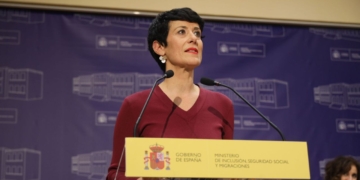 Ministra de la Seguridad Social, Elma Saiz