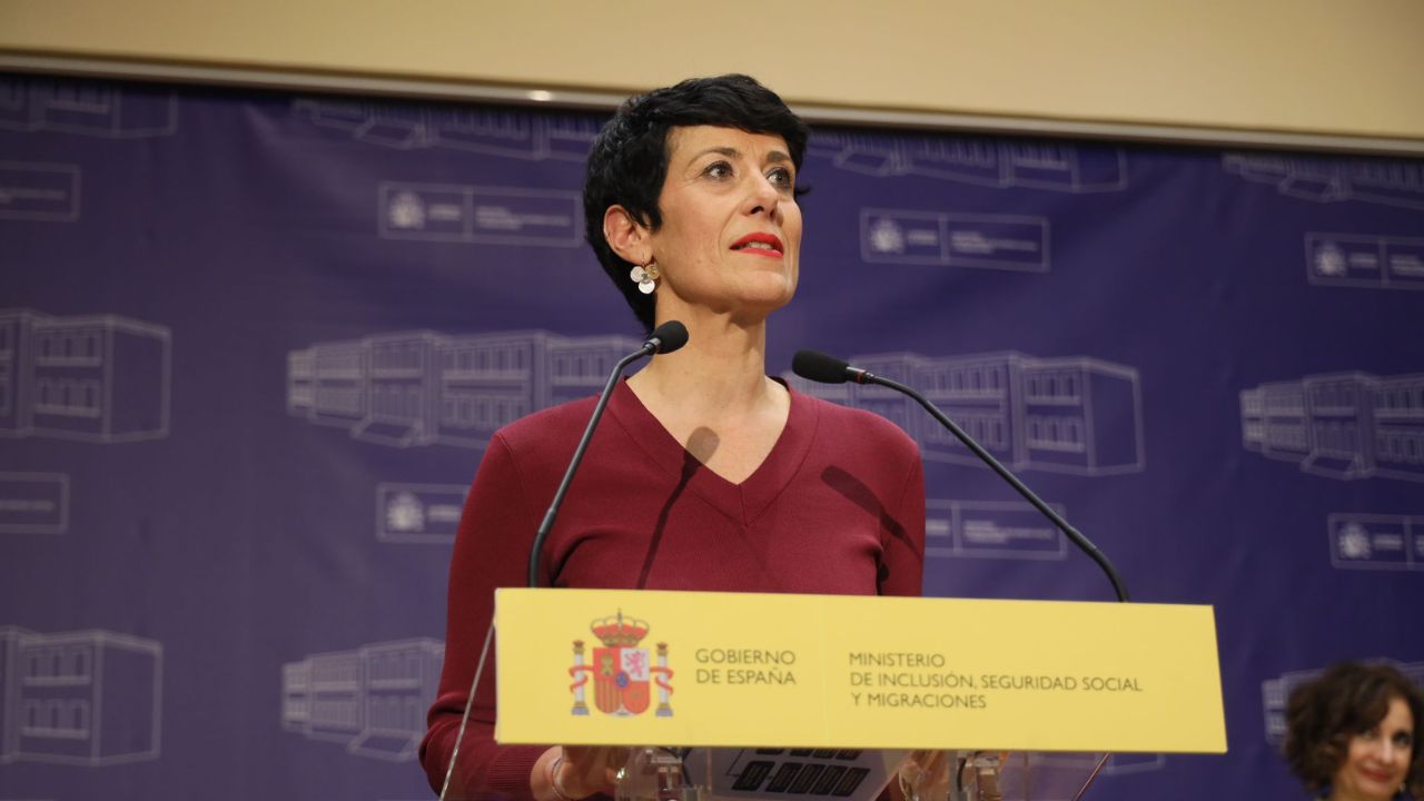 Ministra de la Seguridad Social, Elma Saiz