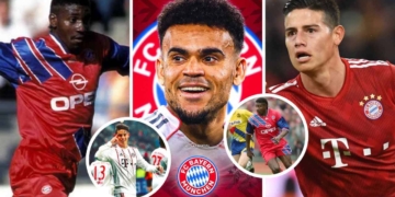 colombianos bayern munich tren valencia james rodriguez luis diaz