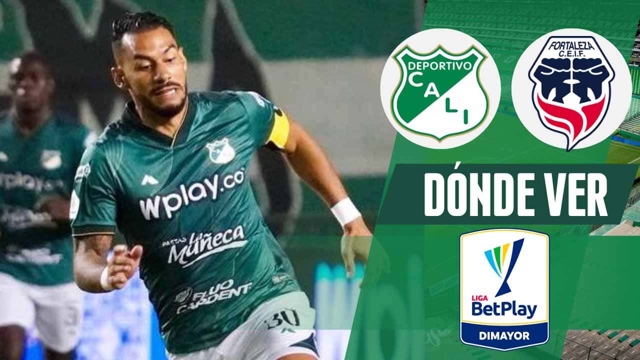 donde ver deportivo cali vs fortaleza ceif liga betplay 2025 tv online
