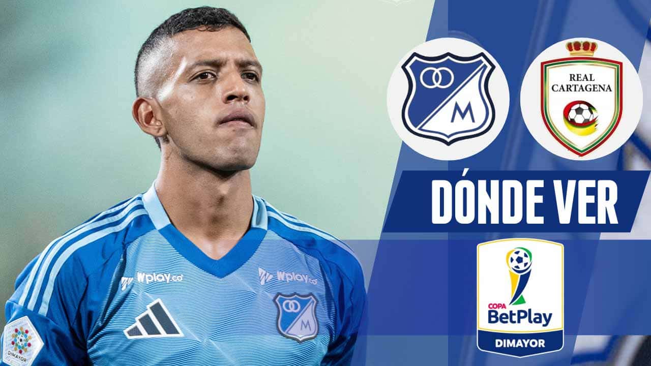 donde ver millonarios vs real cartagena tv online copa betplay