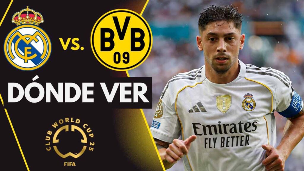 donde ver real madrid borussia dortmund mundial de clubes 2025